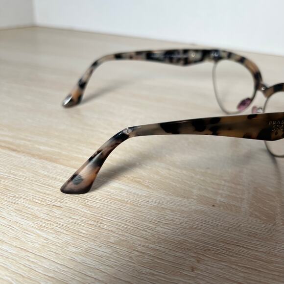 Prada VPR05Q KAD-1O1 Eyeglasses Beige Havana READ 54-16-140 Made in Italy - Picture 4 of 9